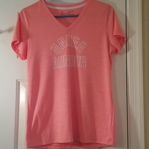 Pink Under Armour shirt
